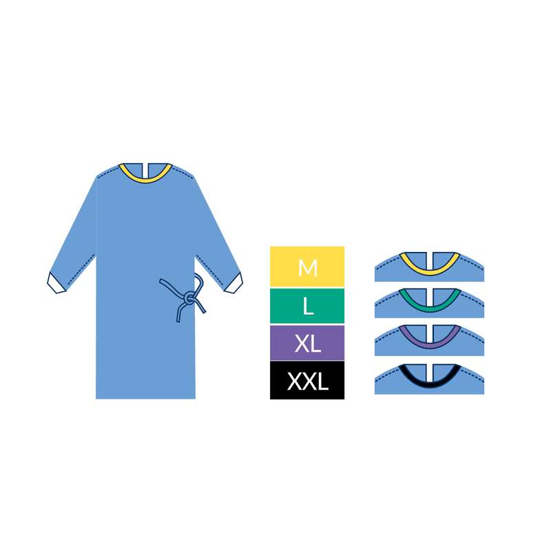 Хірургічний халат стандарт, розмір М, ZARYS